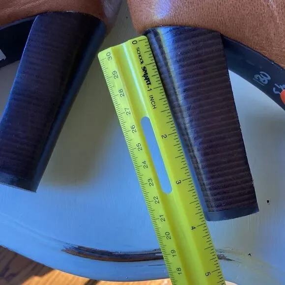 Michael Michael Kors Greenwich Belted Knee High Tan Wrapped Leather Boots Sz 5.5 - Picture 11 of 16